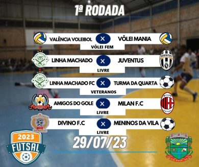 Campeonato Municipal de Futsal e Voleibol de Tio Hugo será iniciado no dia 29 de julho