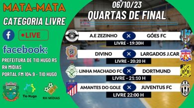 DECISÃO: Fase final do Campeonato de Futsal e Voleibol de Tio Hugo 2023 se inicia na sexta-feira