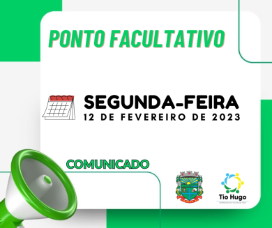 Ponto Facultativo nos Serviços Públicos Municipais