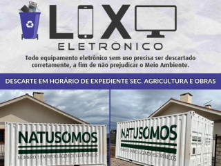 Tio Hugo dispõe de container para recolhimento de lixo eletrônico
