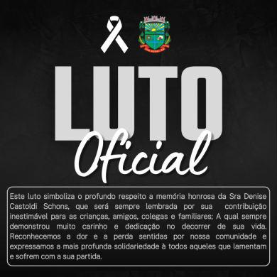 Município de Tio Hugo decreta Luto Oficial de 3 dias