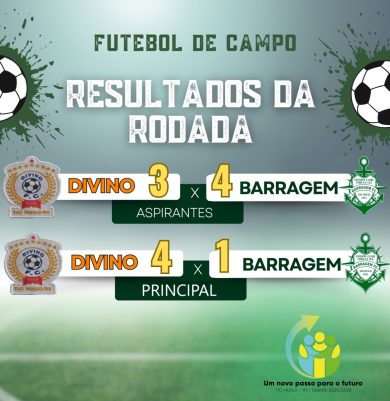 Futebol de Campo: Resultados da 5ª Rodada