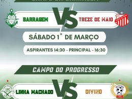 FUTEBOL DE CAMPO: Final de semana terá rodada dupla