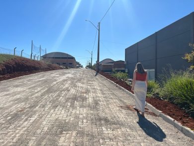 Concluída a pavimentação da rua Professora Jaqueline Baumgardt