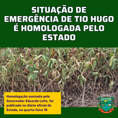 ESTIAGEM: Estado homologa situação de emergência de Tio Hugo