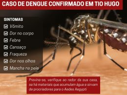 ATENÇÃO: CONFIRMADO CASO DE DENGUE EM TIO HUGO