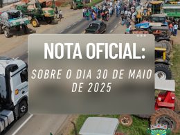 NOTA OFICIAL: Sobre o dia 30 de maio de 2025