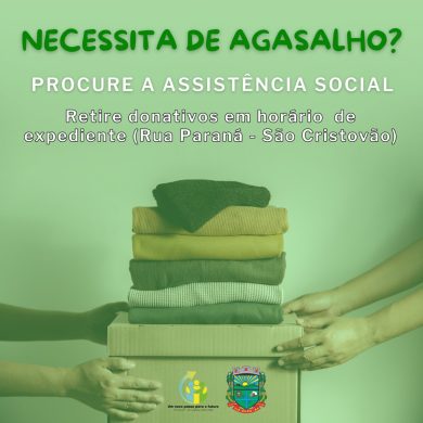 Está com frio? Têm pouca roupa para vestir? Procure a Assistência Social