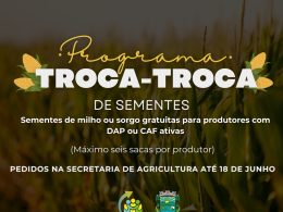 Troca-Troca de Sementes: Pedidos devem ser feitos até o dia 18 de junho
