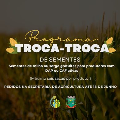 Troca-Troca de Sementes: Pedidos devem ser feitos até o dia 18 de junho