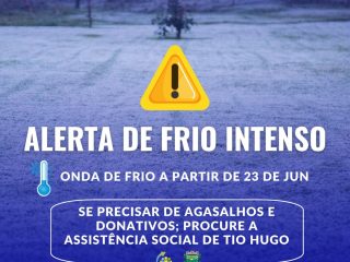 ALERTA DE FRIO INTENSO