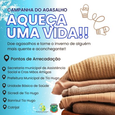 Campanha do Agasalho: Aqueça uma vida!!