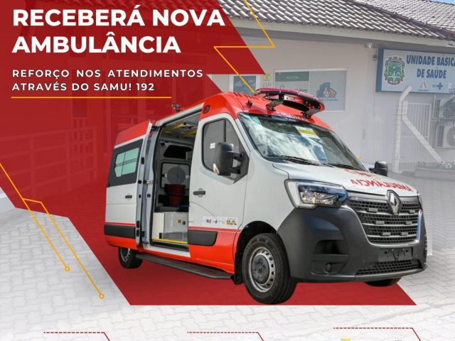 Reforço pra Saúde: Tio Hugo receberá nova ambulância para atendimento do SAMU e recursos para o Telessaúde